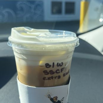 Made Coffee - Butterscotch latte w/ cloud extra sweet 3 - Coffee & Tea Near Me - Costa Mesa, California Made Coffee - Butterscotch latte w/ cloud extra sweet 3 - Coffee & Tea Near Me - Costa Mesa, California