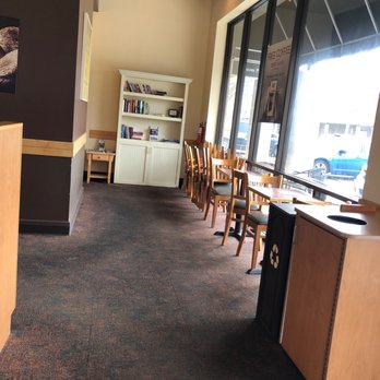 Bruegger's Bagels - Dining room Still closed - Bagels Near Me - Raleigh, North Carolina
