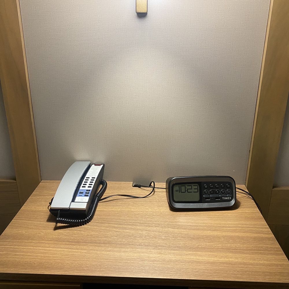 No chargers or outlets!