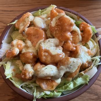 Arriba Abajo - Rock Shrimp.  Two aiolis, does carry some heat.  Very flavorful!  Top tier appetizer for sure. - Mexican Near Me - Austin, Texas