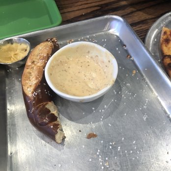 Peaceful Side Social - Pretzel with beer cheese - Breweries Near Me - Townsend, Tennessee Peaceful Side Social - Pretzel with beer cheese - Breweries Near Me - Townsend, Tennessee