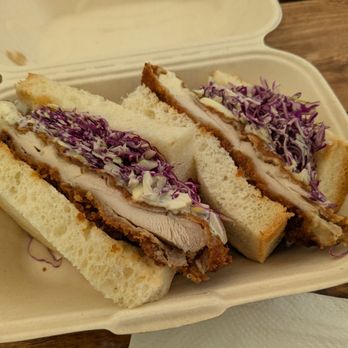 Tokyo Sando - Naka Sando (katsu chicken and yummy slaw) - Japanese Near Me - Portland, Oregon
