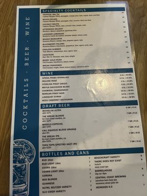 Menu photo 6 The Break Pismo Beach, CA