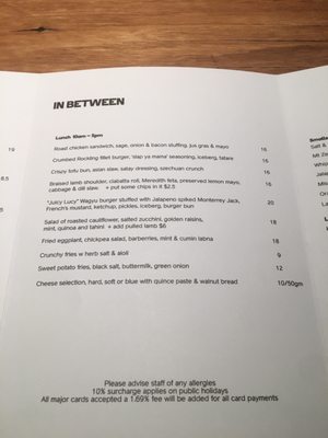 Menu photo 3 Archie's All Day Fitzroy, VIC Menu photo 3 Archie's All Day Fitzroy, VIC