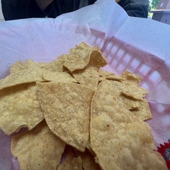 El Patio Mexican Restaurant - Chips -- came in a plastic bag, still tasted pretty good - Mexican Near Me - Santa Rosa, California