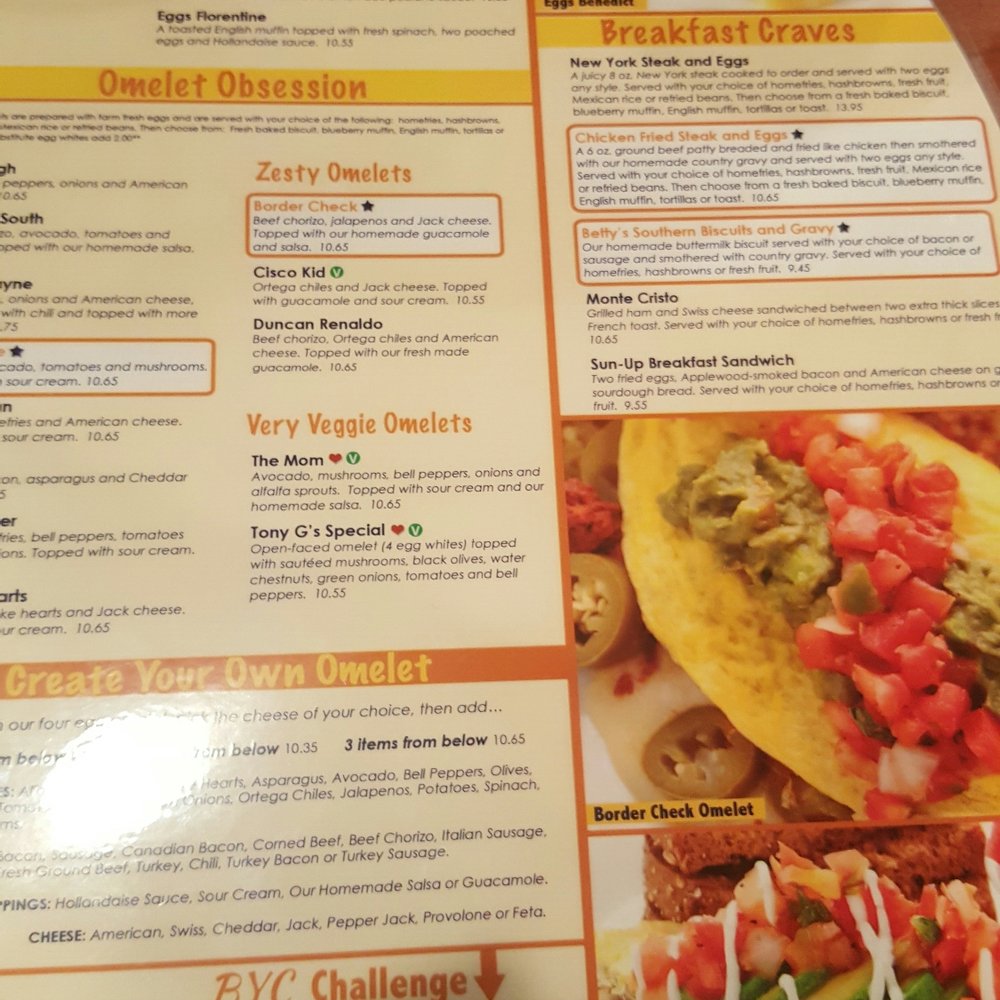 Broken Yolk Cafe - Some of the menu - Breakfast & Brunch Near Me - Mesa, Arizona Broken Yolk Cafe - Some of the menu - Breakfast & Brunch Near Me - Mesa, Arizona