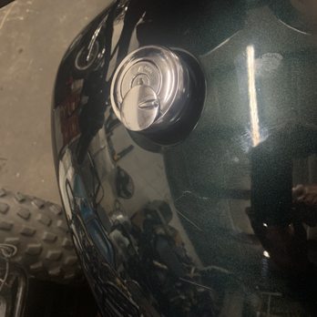 Road & Track Motorcycle Supply - Scratch on top on tank - Motorcycle Repair Near Me - Edmond, Oklahoma