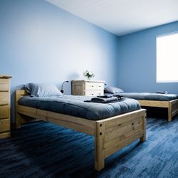 STR Behavioral Health Silver Pines: Interior photo of one of our bedrooms at our addiction and mental health treatment center.