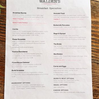 Walden's Coffeehouse - Menu - Coffee & Tea Near Me - Reno, Nevada