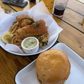 Coast Kitchen - Fish and chips and fried chicken sandwich - Seafood Near Me - Jenner, California Coast Kitchen - Fish and chips and fried chicken sandwich - Seafood Near Me - Jenner, California