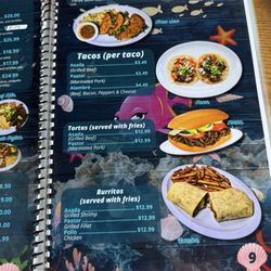 La Perla Mexican Seafood Bar & Grill - Menu