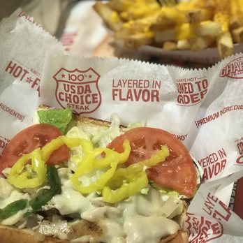 Charleys Cheesesteaks - Small Chicken Philly with Cheese Fries - Sandwiches Near Me - Nottingham, Maryland