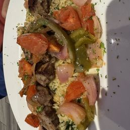 Lamb shish kebab