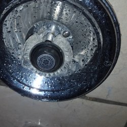 Ramkota Hotel - Broken faucet with sharp edges