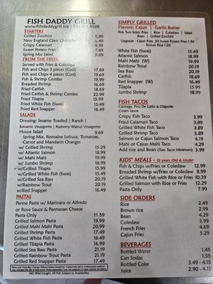 Menu photo 2 Fish Daddy Grill Fullerton, CA