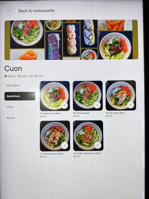 Menu photo 2 Cuon Costa Mesa, CA