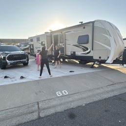 Extra wide RV pads. All nicely paved. Extra wide RV pads. All nicely paved.