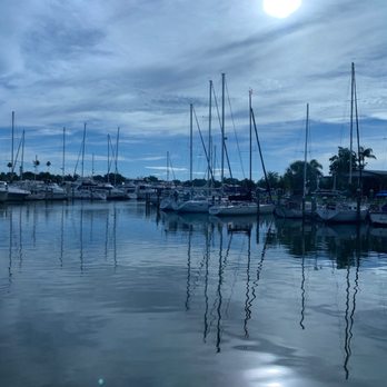 Dockside Waterfront Grill - View from our table of the marina - Seafood Near Me - Venice, Florida Dockside Waterfront Grill - View from our table of the marina - Seafood Near Me - Venice, Florida