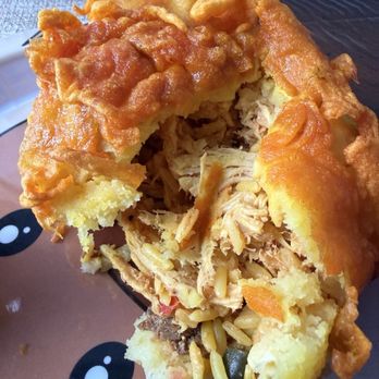 Rikuras Latinas - Papas rellena with chicken - Colombian Near Me - Bogota, New Jersey Rikuras Latinas - Papas rellena with chicken - Colombian Near Me - Bogota, New Jersey