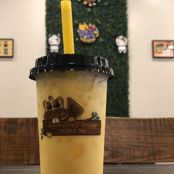 Fantastea House - Mango slush with lychee pops - Bubble Tea Near Me - Beaverton, Oregon Fantastea House - Mango slush with lychee pops - Bubble Tea Near Me - Beaverton, Oregon