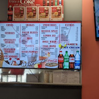 Jamie's Ice Cream - Menu 2022 - Ice Cream & Frozen Yogurt Near Me - North Tonawanda, New York Jamie's Ice Cream - Menu 2022 - Ice Cream & Frozen Yogurt Near Me - North Tonawanda, New York