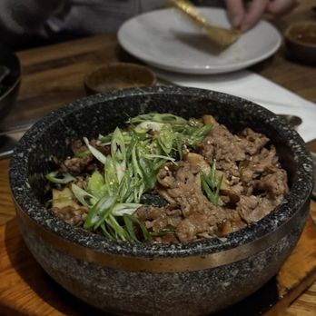 Yoon Haeundae Galbi - sirloin bulgogi over rice (stone pot) - Korean Near Me - New York, New York Yoon Haeundae Galbi - sirloin bulgogi over rice (stone pot) - Korean Near Me - New York, New York