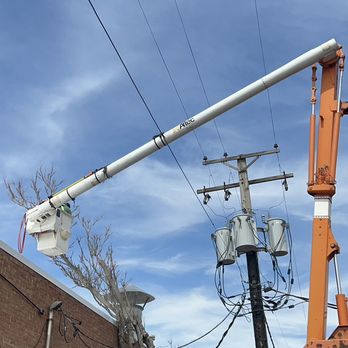 Solis Tree Services - Tree removal above roof and near power lines in enclosed area - Tree Services Near Me