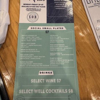 Seaside Oyster Bar - Suwanee - Happy hour menu - Seafood Near Me - Suwanee, Georgia