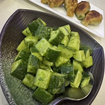 Dim Sum Chelsea - 37. Cold Cucumber w Scallion Sauce 8. Green Vegetable Dumplings - Dim Sum Near Me - New York, New York Dim Sum Chelsea - 37. Cold Cucumber w Scallion Sauce 8. Green Vegetable Dumplings - Dim Sum Near Me - New York, New York