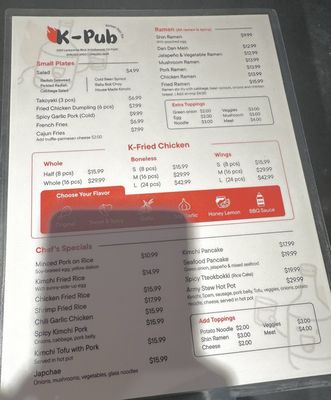 Menu photo 5 K-Pub North Hollywood, CA