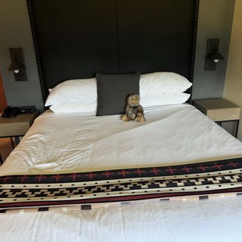 Skamania Lodge - There is a sasquatch on the bed. - Hotels Near Me - Stevenson, Washington Skamania Lodge - There is a sasquatch on the bed. - Hotels Near Me - Stevenson, Washington