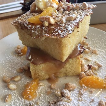 Early Bird - Brioche French Toast (Granny Smith Apple Sauce / Orange Butter / Toasted Almonds) - New American Near Me - Fullerton, California