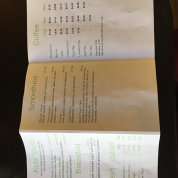 The Valley Organic Deli - Menu back - Delis Near Me - Everett, Washington