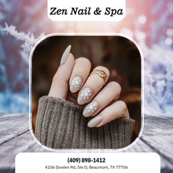 Zen Nail & Spa - Cozy nails for chilly days, always polished and soft. A little sparkle brings warmth to winter looks.