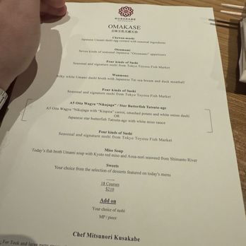 KUSAKABE - Sushi Bars Near Me - San Francisco, California