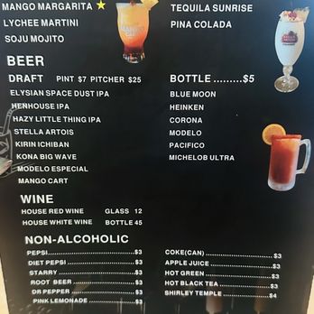 The Crab Bay - Drink Menu - Cajun/Creole Near Me - San Jose, California The Crab Bay - Drink Menu - Cajun/Creole Near Me - San Jose, California