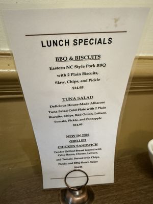 Menu photo 1 Old Chickahominy House Williamsburg, VA