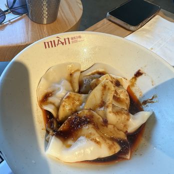 Mian - Pork dumplings medium spice - Noodles Near Me - Artesia, California