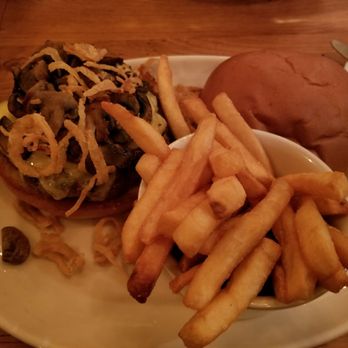 The Beehive - Swiss Burger platter - New American Near Me - Armonk, New York The Beehive - Swiss Burger platter - New American Near Me - Armonk, New York