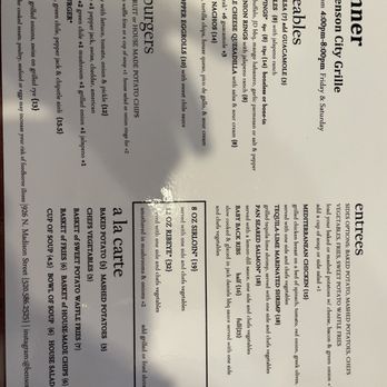 Benson City Grille - Menu - American Near Me - Benson, Arizona