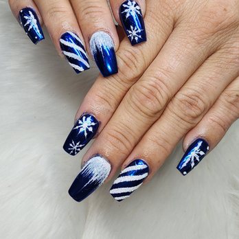 TJ Nail Spa - Xmas Set loved the color and design always an amazing job - Nail Salons Near Me - Pico Rivera, California TJ Nail Spa - Xmas Set loved the color and design always an amazing job - Nail Salons Near Me - Pico Rivera, California