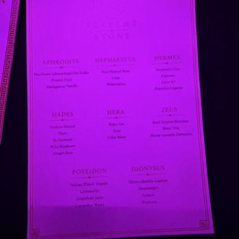 Serpent & Stone - Menu - Speakeasies Near Me - San Diego, California