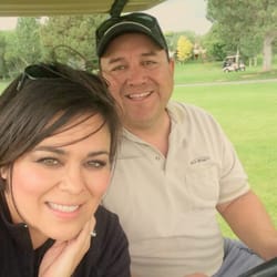 Jack O. Smalley, DDS - My husband and my teeth at the country club for a benefit golf tournament.