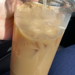 What's Brewin' - "Pot of gold" iced latte