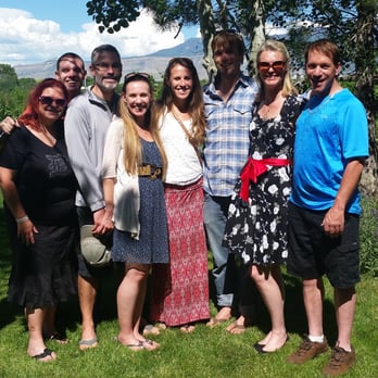 Hermosa Vineyards - Group shot in backyard! - Wine Tasting Room Near Me - Palisade, Colorado