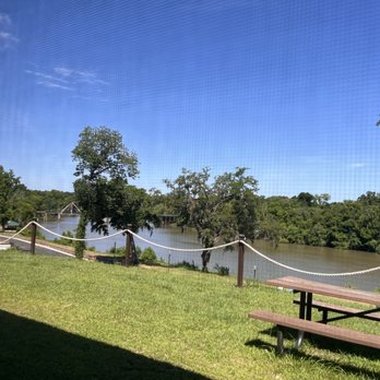 Bonnie Blue House - Bonnie Blue House Restaurant - View of Flint River from inside the patio seating - Steakhouses Near Me - Bainbridge, Georgia Bonnie Blue House - Bonnie Blue House Restaurant - View of Flint River from inside the patio seating - Steakhouses Near Me - Bainbridge, Georgia