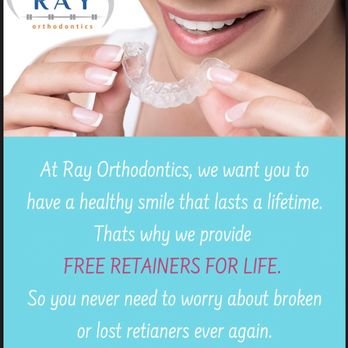 Ray Orthodontics - At Ray Orthodontics, we are proud to be the only office to provide our patients FREE RETAINERS FOR LIFE! - Orthodontists Near Me - Walnut Park, California Ray Orthodontics - At Ray Orthodontics, we are proud to be the only office to provide our patients FREE RETAINERS FOR LIFE! - Orthodontists Near Me - Walnut Park, California