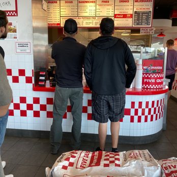 Five Guys - Lunch time - Burgers Near Me - Petaluma, California