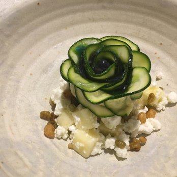 Barley Swine - Zucchini, apple, goat feta, field pea spread - New American Near Me - Austin, Texas