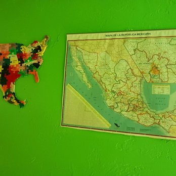 Cazadores Mexican Restaurant - Maps found on the hallway towards the restroom - Mexican Near Me - Marietta, Georgia